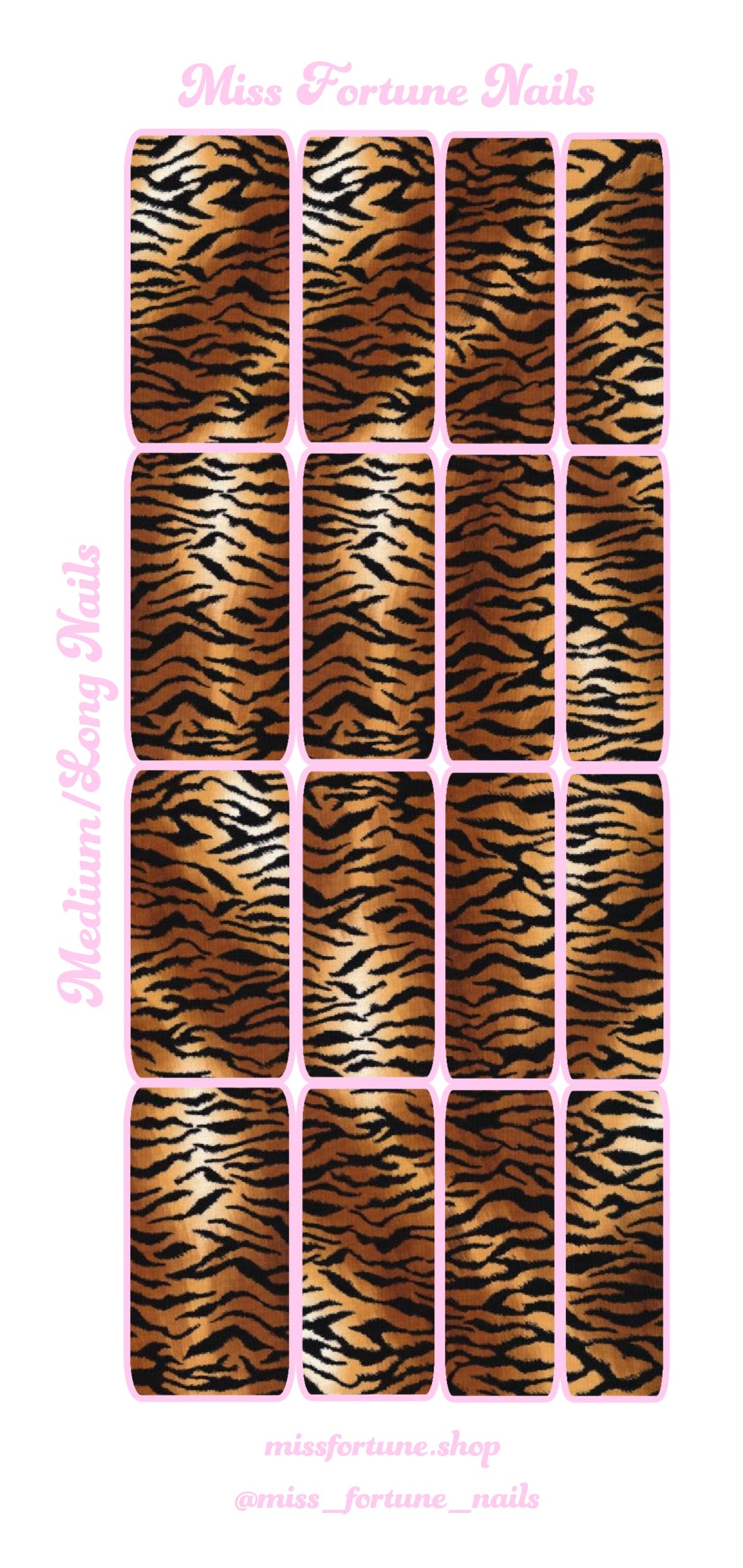 Tiger Print Decals ♡