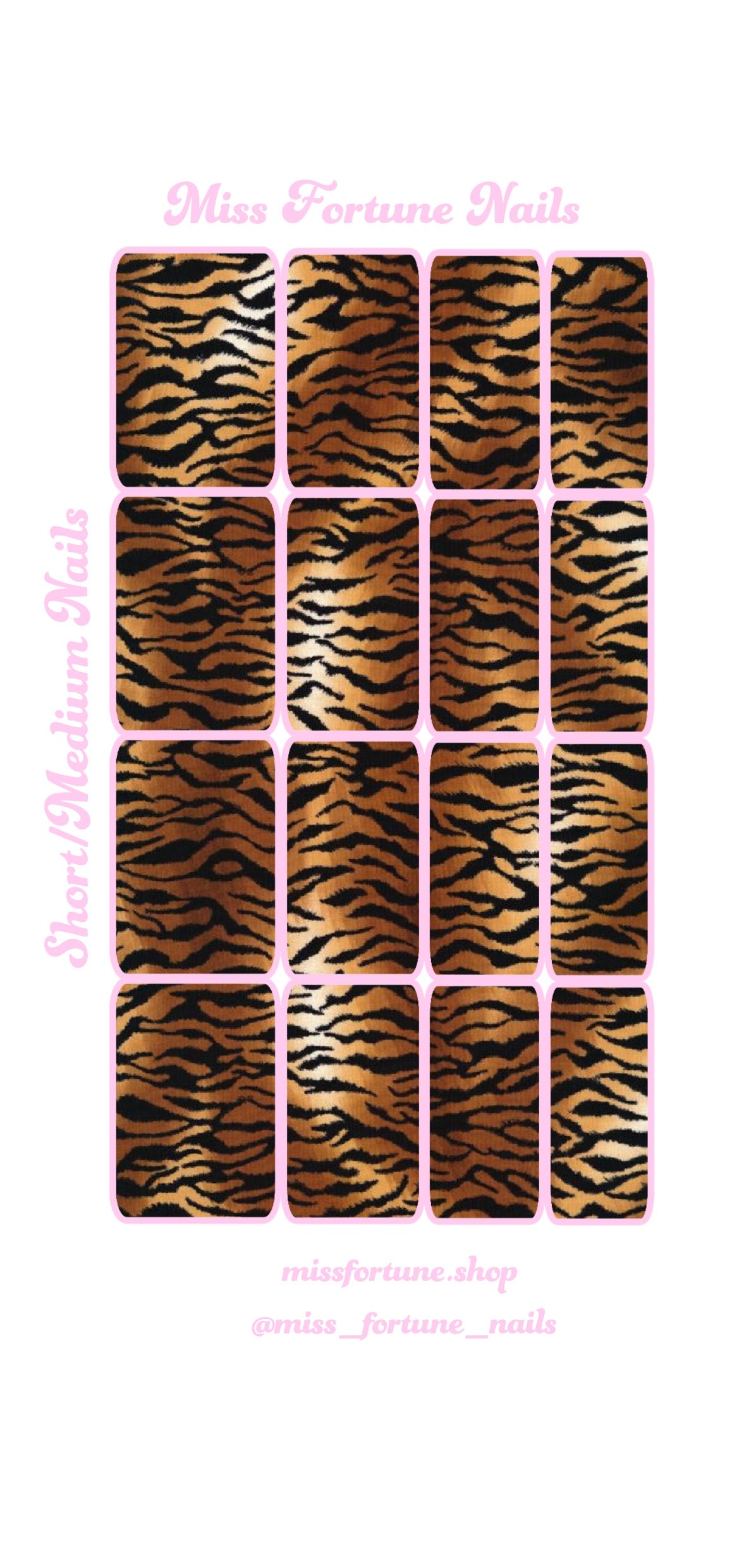 Tiger Print Decals ♡