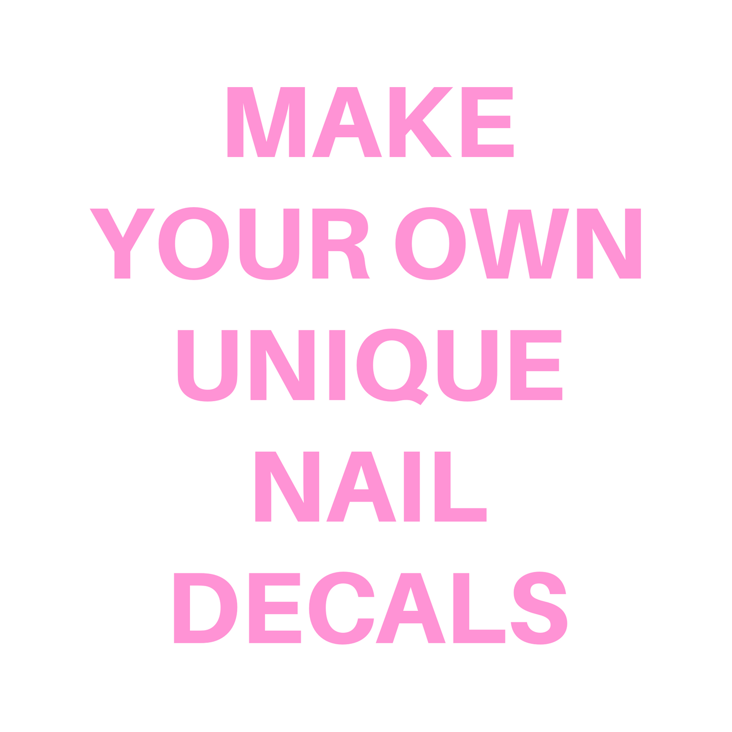 My Custom Nail Decals ♡