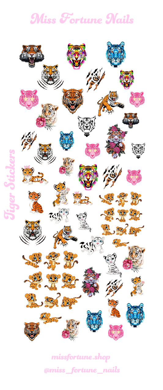 Tiger CLEAR Decals ♡