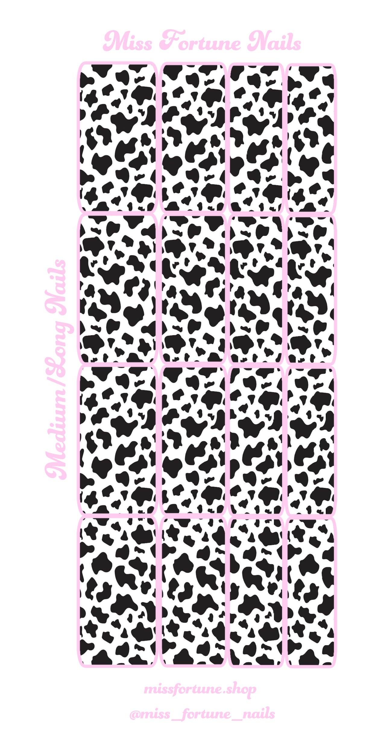 Cow Print Decals ♡