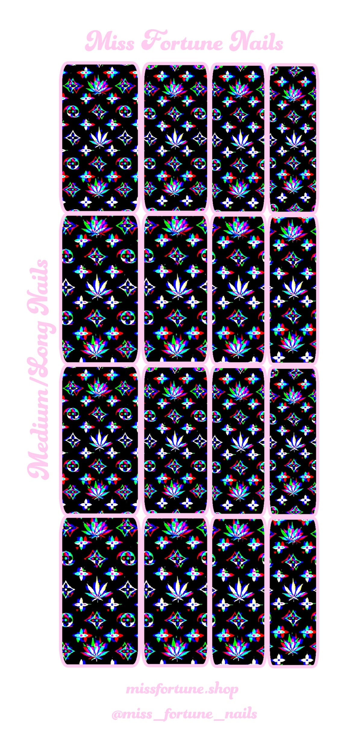 Weed Print 2 Decals ♡