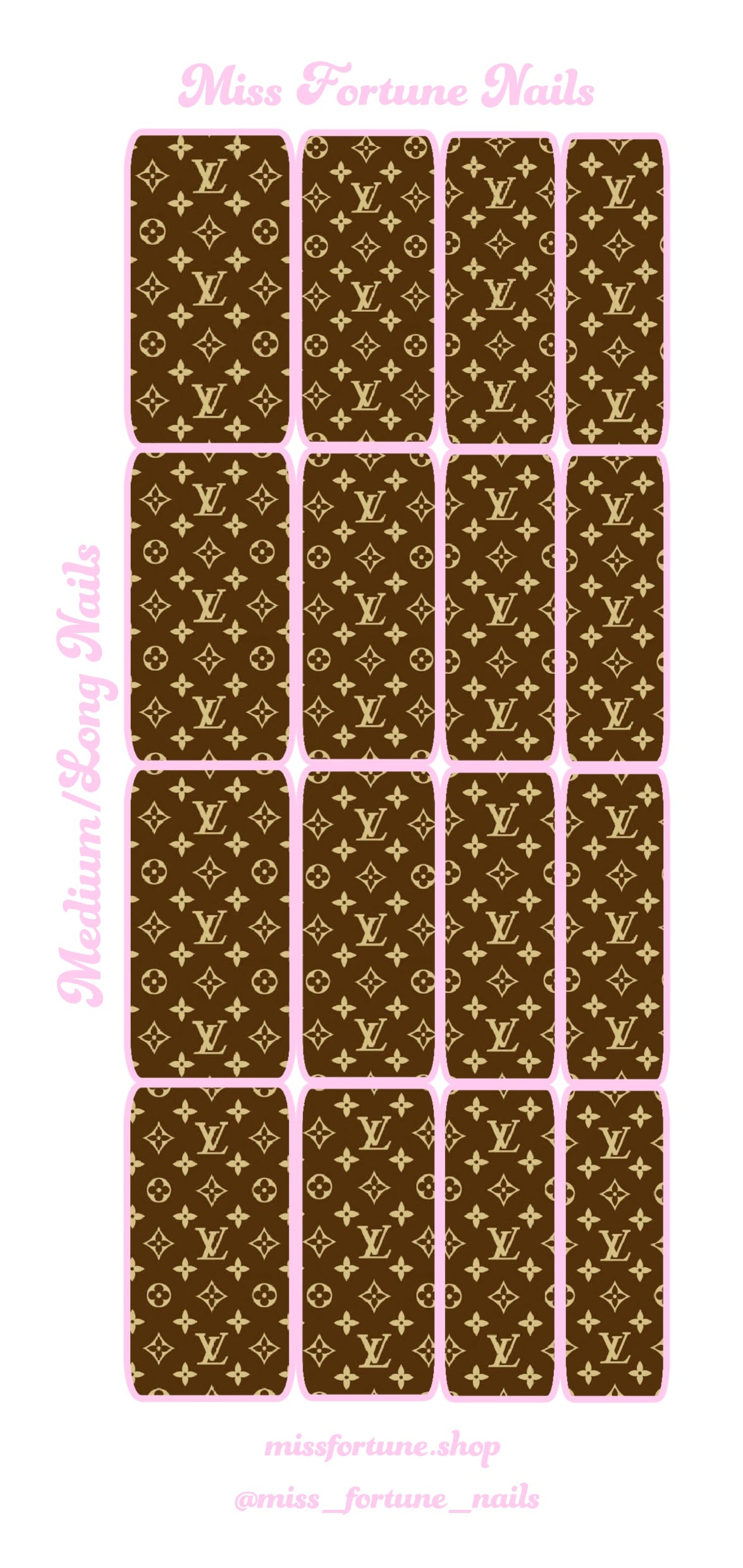 Classic LV Print Decals ♡