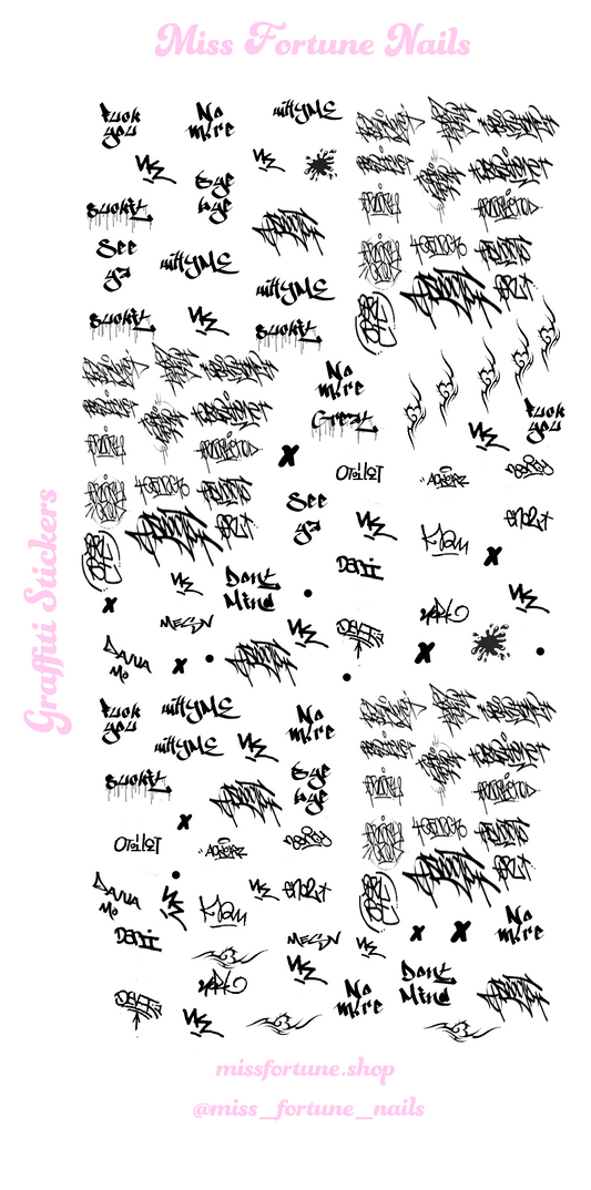 Grafitti CLEAR Decals ♡