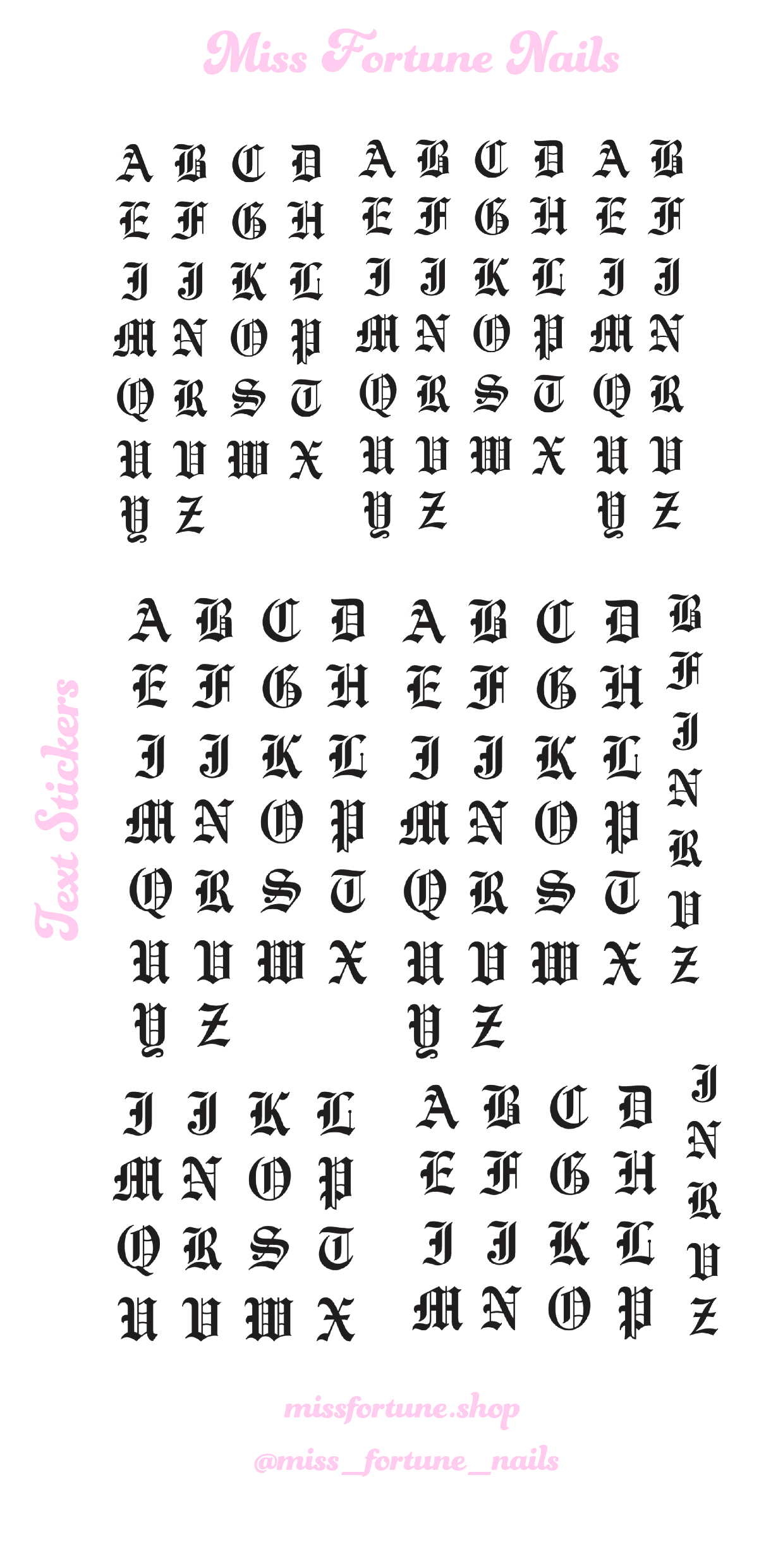 Text 4 CLEAR Decals ♡