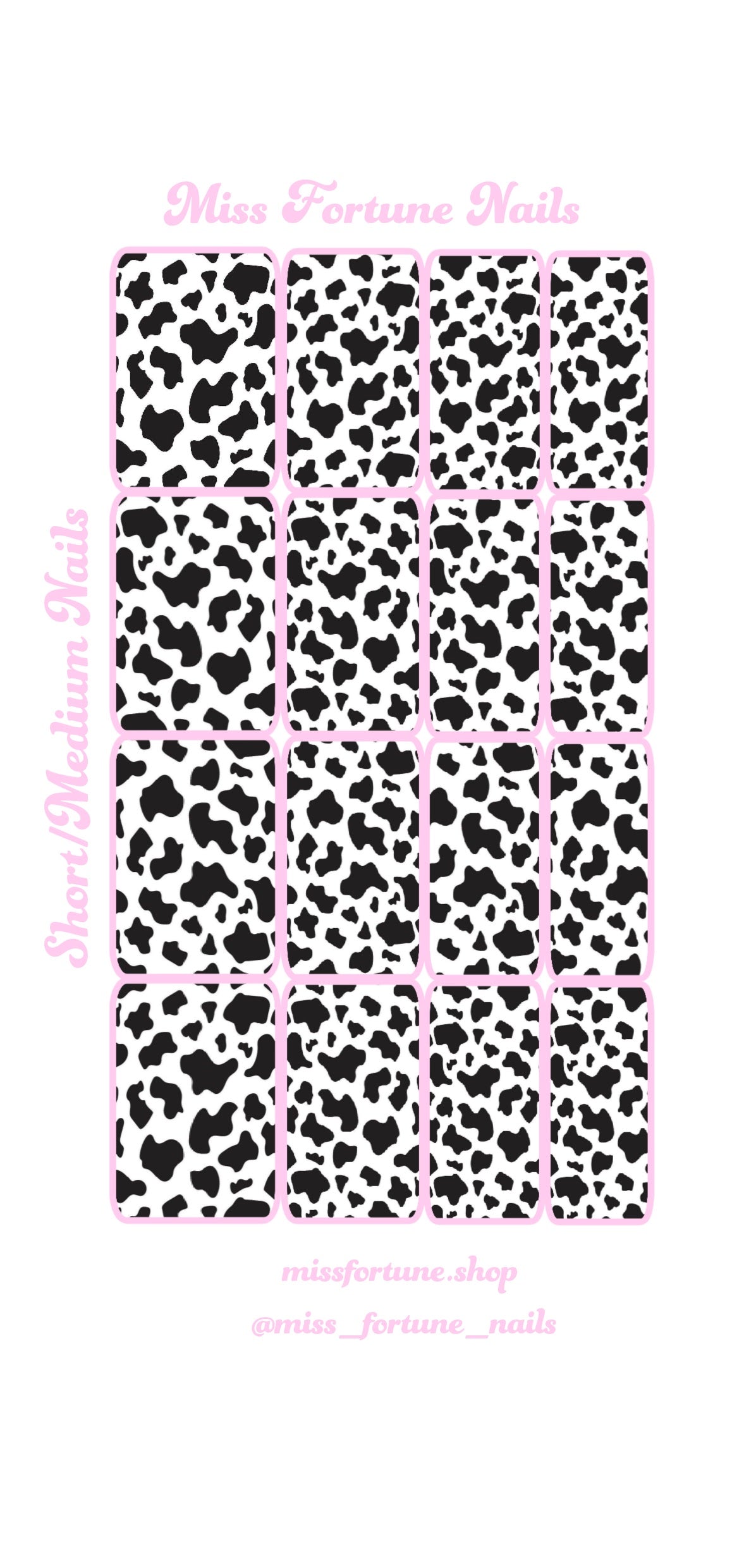 Cow Print Decals ♡