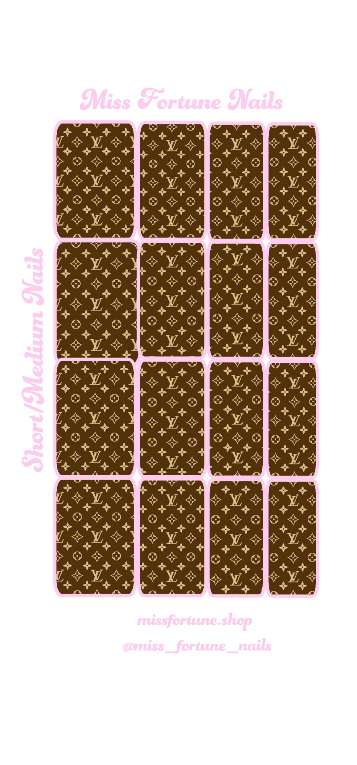 Classic LV Print Decals ♡