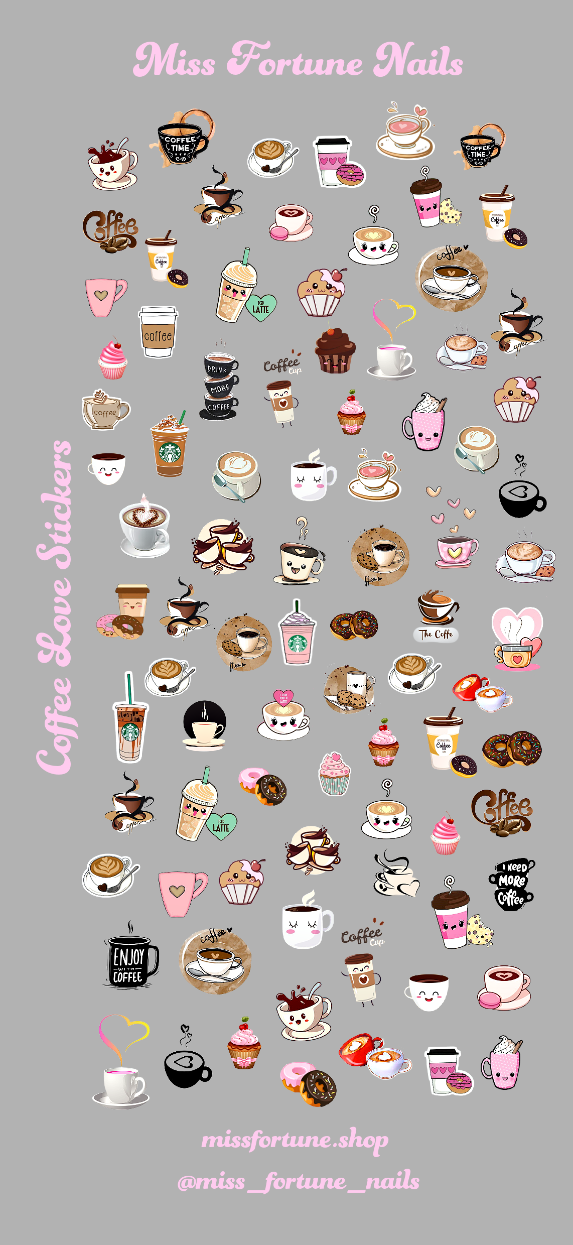 Coffee Love CLEAR Decals ♡